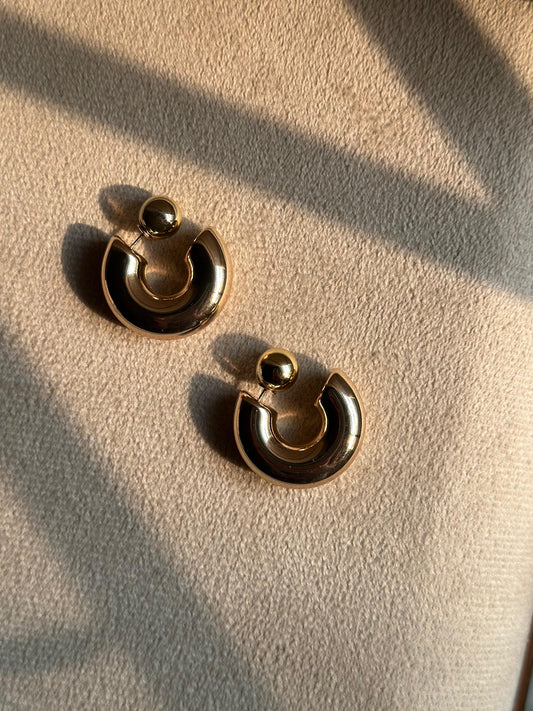 Gold chunky hoops